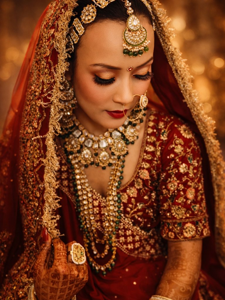 Ornate Kundan Bridal Crown