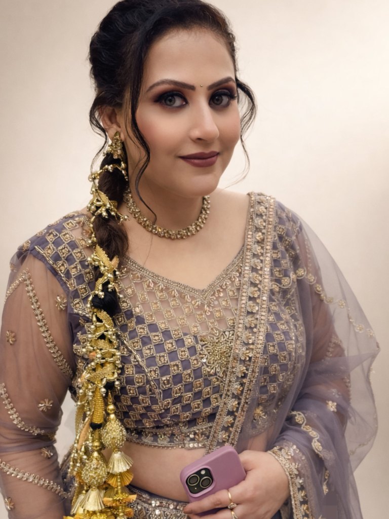 Sculpted Sangeet Ponytail