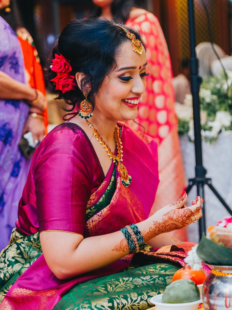 Royal Gajra Ringlet Bun